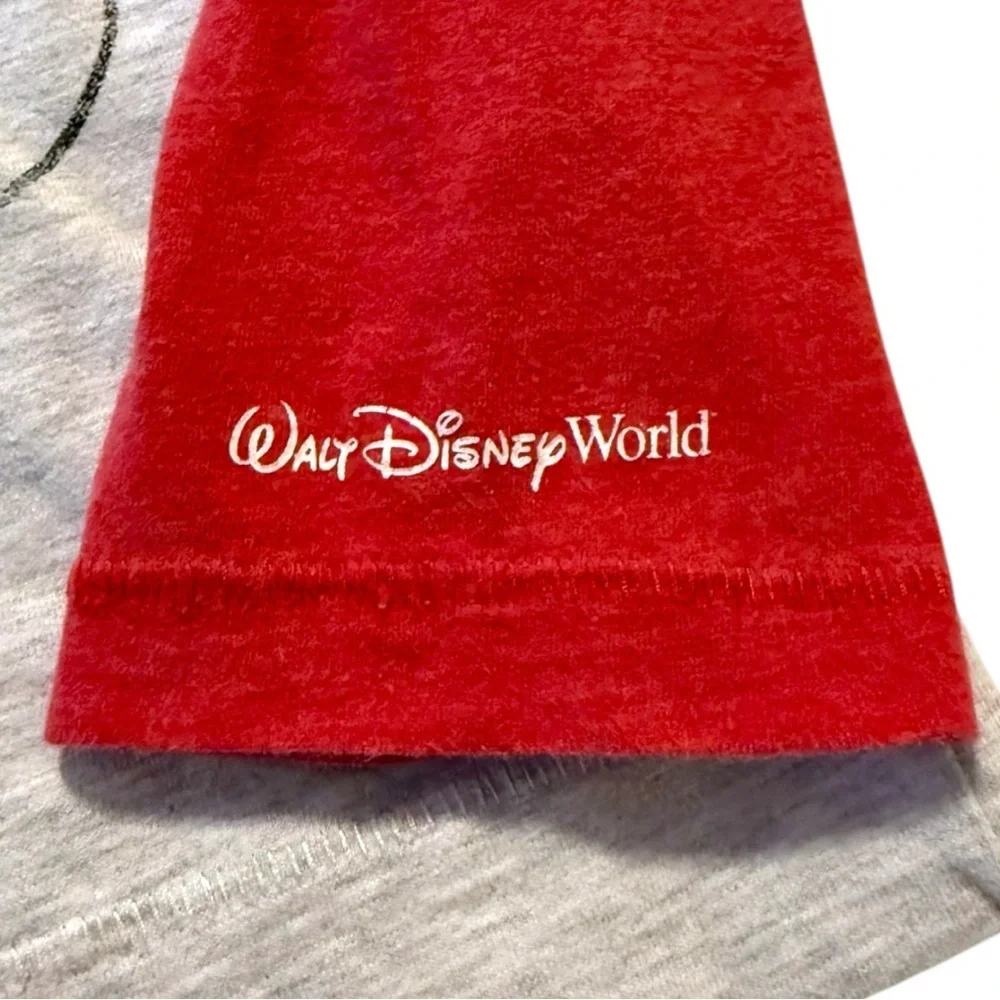 Disney Parks Mickey Mouse Raglan Long Sleeve Shirt Youth XL Red Gray - Picture 2 of 8